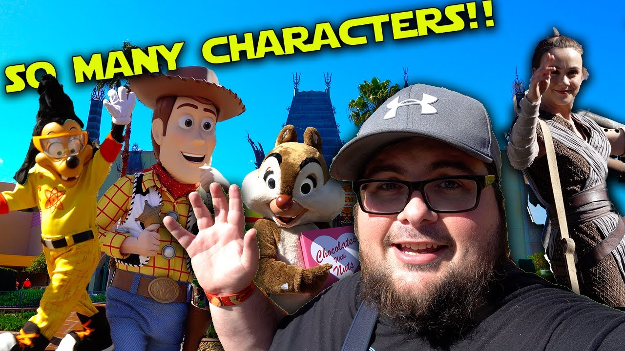 I MET SO MANY CHARACTERS AT DISNEY HOLLYWOOD STUDIOS VLOG YouTube