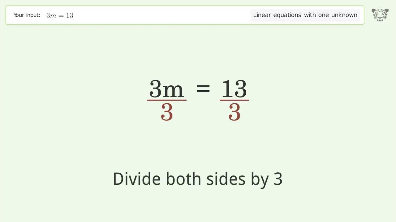 linear-equation-with-one-unknown-solve-3m-13-step-by-step-solution