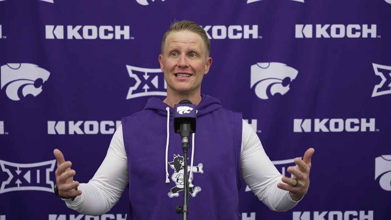 Пресс-конференция директора по физической подготовке и кондиционированию Университета штата Канза...