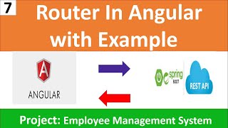 CRUD Operations Spring Boot with Angular | Employee Management System project  Router part-7