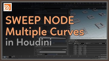#30 The Sweep Node in Houdini - Multiple Curves