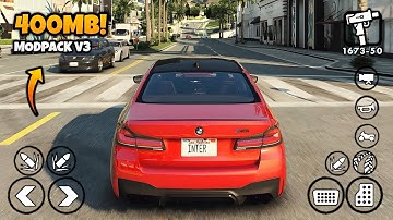 [400MB] GTA 5 Modpack V3 For GTA San Andreas Android | Modding Master