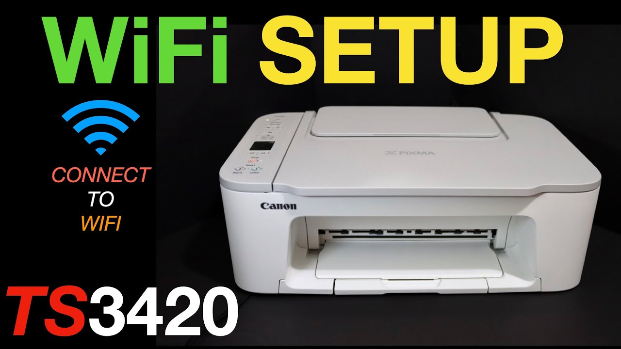 Canon Pixma TS3420 WiFi SetUp, Connect To WiFi of your Home or Office. - YouTube