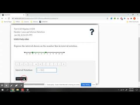 Number Line & Interval Notation