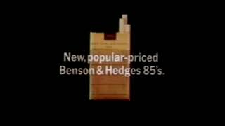 Benson & Hedges Cigarettes Commercial Vintage