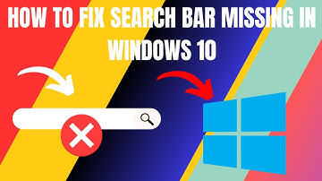 How to Fix Search Bar Missing in Taskbar Windows 10 (2024)