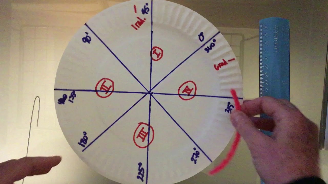 Paper folding radians YouTube