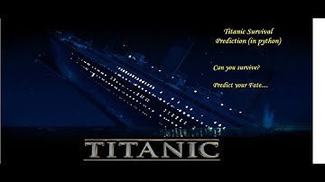 Titanic Survival Prediction (in python)