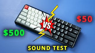 $500 Keyboard vs $50 Keyboard Sound Test #Shorts