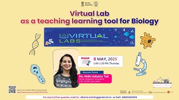 Virtual Lab as a teaching learning tool for Biology