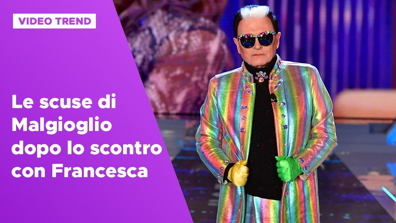 Le scuse di Cristiano Malgioglio dopo lo scontro con Francesca De André