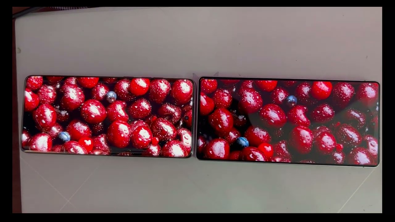 Samsung S25 Ultra vs Motorola Edge fusion display comparision