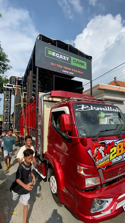 Sound horeg naik truk SINAR JAGO AUDIO