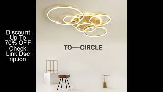 Modern round design living room bedroom LED ceiling light golden ring light lighting decorative ligh