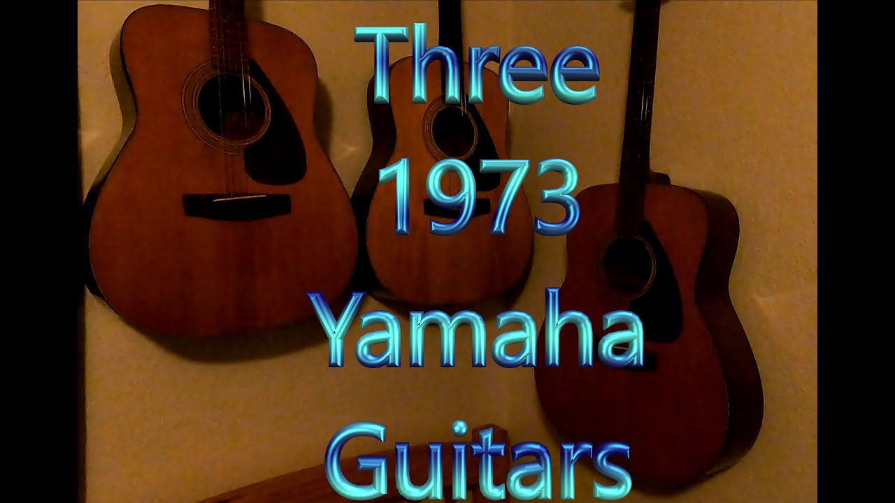 Three 1973 Yamaha Guitars FG 200 FG 160 - YouTube