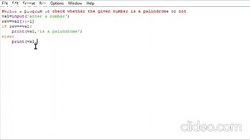 Write a program to check whether the given number is a palindrome or not|class 11|EncryptingYourLife