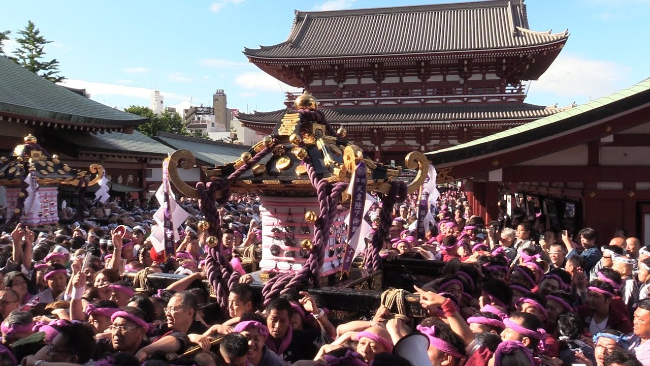 東京 浅草の初夏を彩る三社祭 Youtube