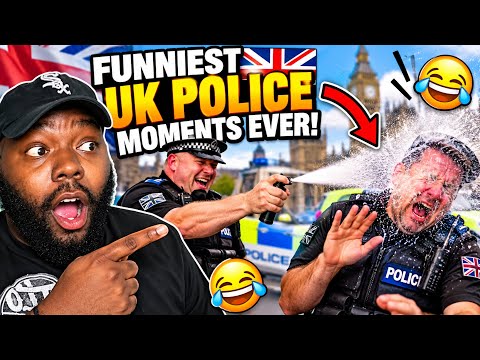 AMERICAN REACTS TO FUNNIEST UK POLICE MOMENTS OF ALL TIME!