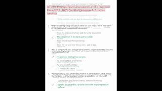 ATI RN Concept-Based Assessment Level 1 Proctored Exam 2025