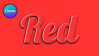 3D Typography Effect in Canva | Easy Canva Tutorial