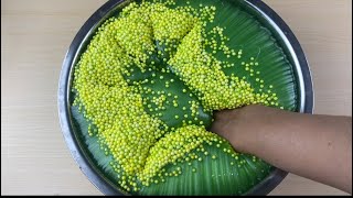 Satisfying Green Metallic Jiggly Slime Asmr Crunchy Foam Beads Recipe Included