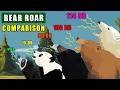 Bear Family Sound Comparison: From 70dB Spectacled Bear to 114dB Polar Bear