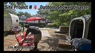 My Tiny RV Life: Site Project #4 | Outdoor Shower Disaster | Cruise Link Description