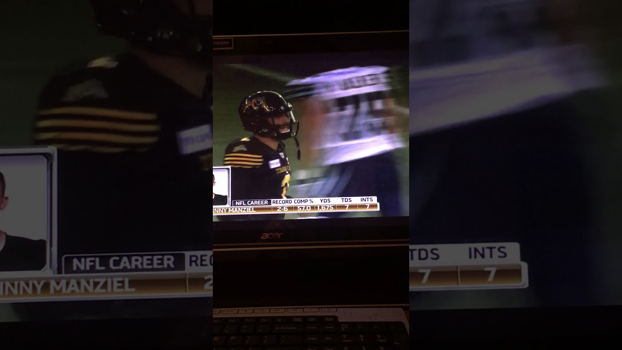 Johnny Manziel debut for Hamilton Tiger-Cats