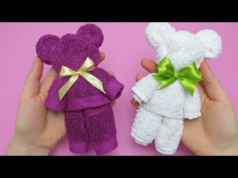 DIY Towel Teddy Bear/DIY toys for kids/ towel toys/diy の 始まり