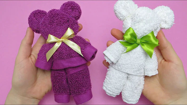 DIY Towel Teddy Bear/DIY toys for kids/ towel toys/diy の 始まり は