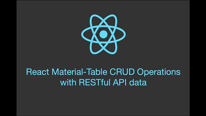 React Material-Table CRUD Operations with Remote Data - DayDayNews