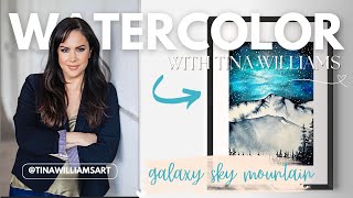 Galaxy Night and Mountains | Beginner