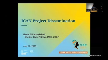 UCGHI SRGH Intern presents Innovations for Choice and Autonomy ICAN Project Dissemination