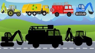 Excavator, Tractor, Fire Truck, Garbage Trucks & Bulldozer Vehicles for Kids | What Cabin? Cartoon