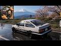 Forza Horizon 6 InitialD Akina Touge drifting on Steering Wheel