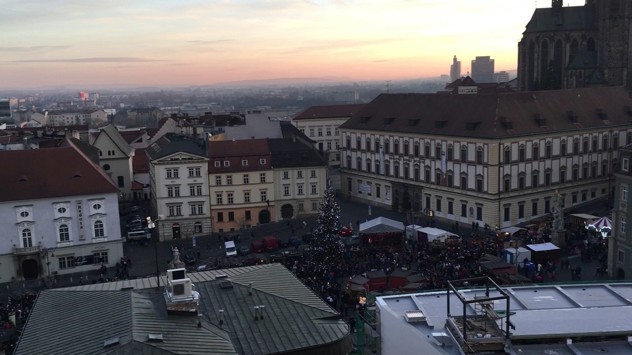 View from the Old Town Hall of Brno, Czech Republic