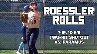 Indian Hills 7 Paramus 0 | HS Softball | Julia Roessler CG Shutout + 10 K's! screenshot 1