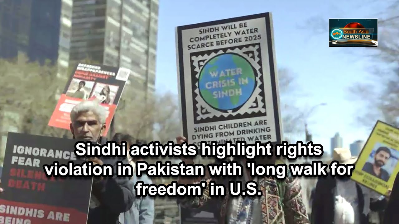 Sindhi activists highlight rights violation in Pakistan with 'long walk for freedom' in U.S.