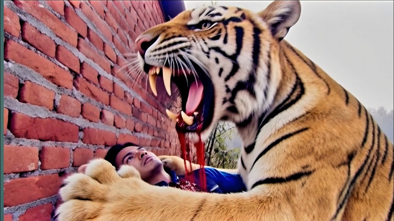 Tiger Attack A Boy In The Jungle | Tiger Attack  Vedio In The Jungle | Tiger Attack Vedio Part 1