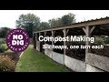 Compost Making (2) Charles explains his 7 bays 2019