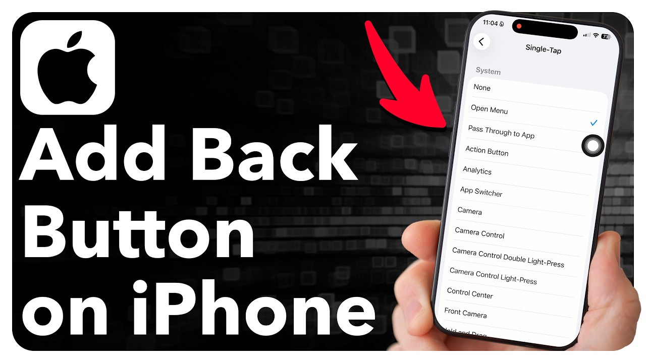 How To Add A Back Button On iPhone - YouTube