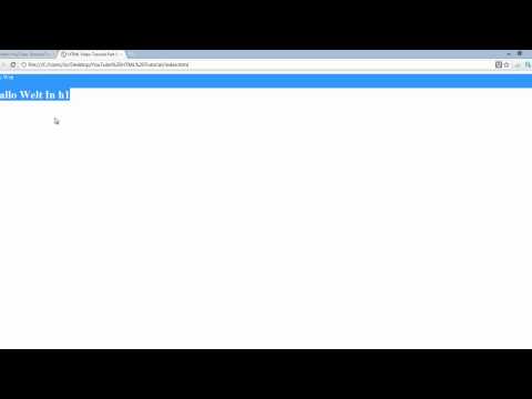 HTML Tutorial #001 Grundlagen