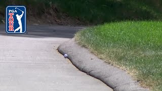 Bryson DeChambeau's 428-yard drive to cart path at Travelers