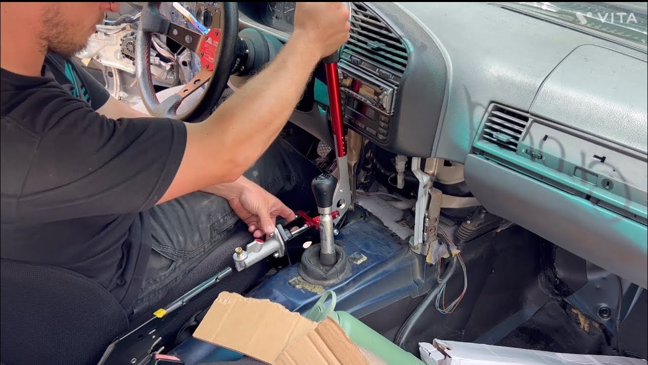 Installing a Hydro hand brake in the E36 YouTube