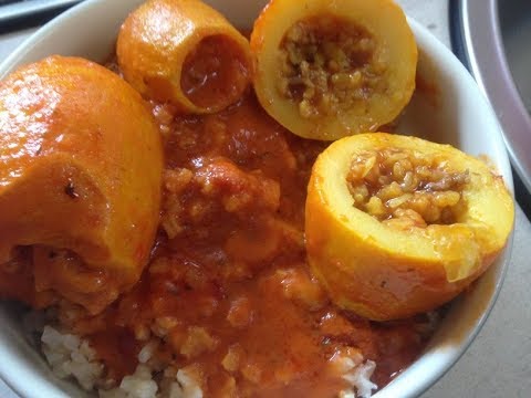 Bismillah Dieses gesunde Gericht wird folgendermaßen zubereitet: Zutaten: 2 kleine gelbe Zucchinis z. 