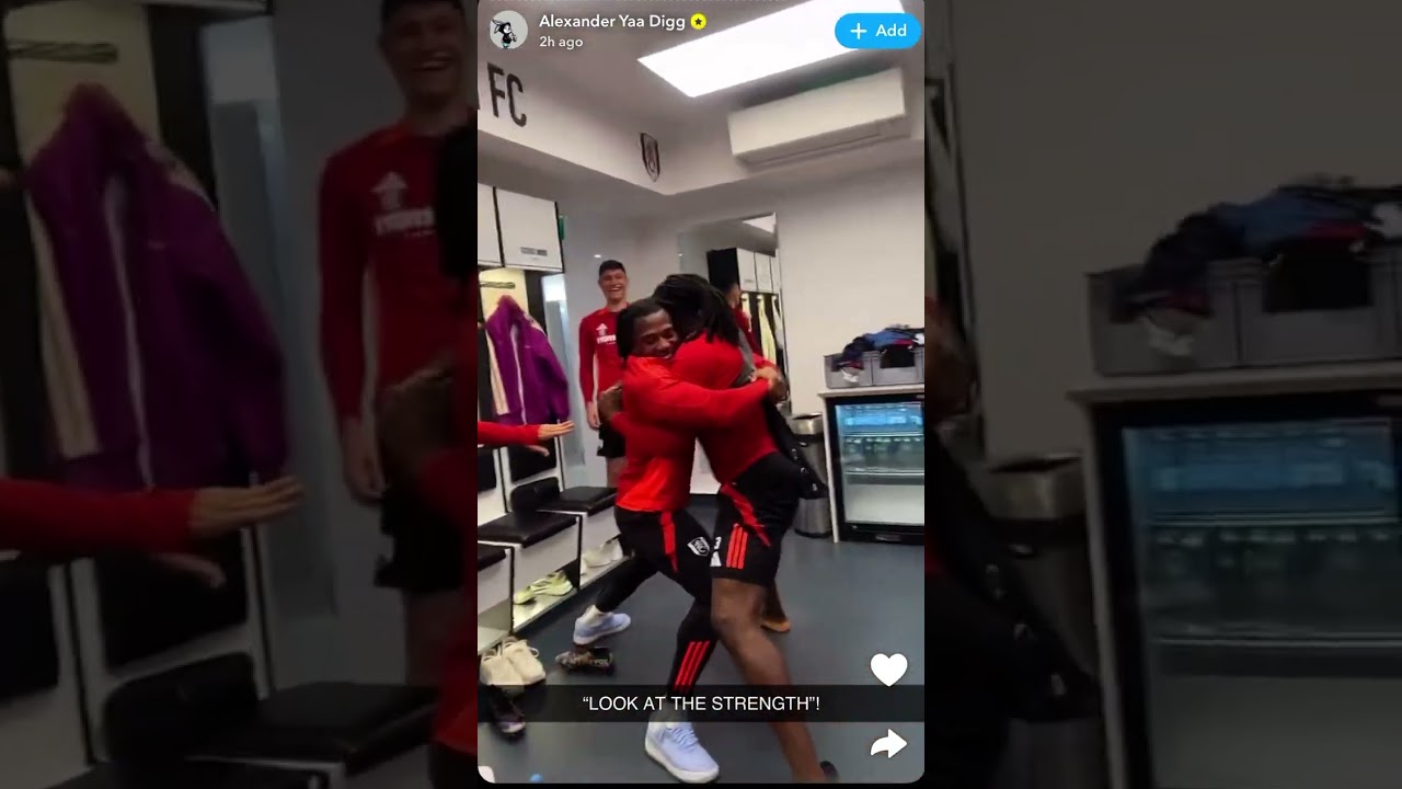 Bassey and Adama Traore wrestling 💪