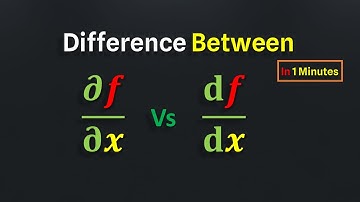 Key Differences Explained partial vs total derivative | total derivative | partial derivatives