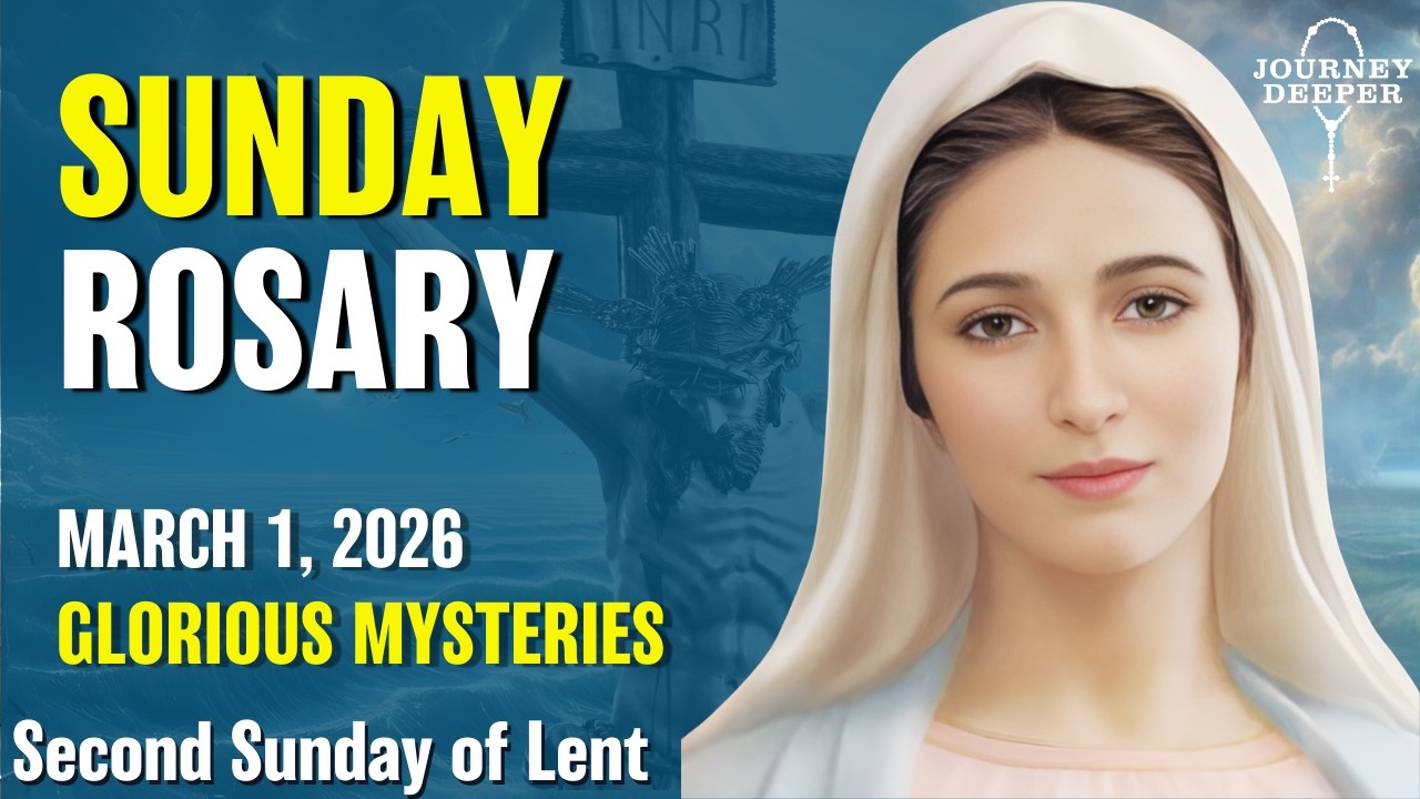 Воскресная молитва Розария 🖤 Славные тайны Розария 🖤 22 марта 2026 г. ВИРТУАЛЬНАЯ МОЛИТВА РОЗАРИЯ