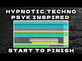 Creating Hypnotic Techno - Start to Finish - PSYK inspired Tutorial