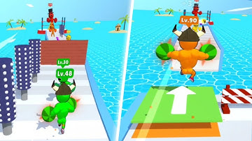 Level Up Runner💪🤜🏋🏻‍♀️All levels gameplay walkthrough lvls 31-33 Android ios